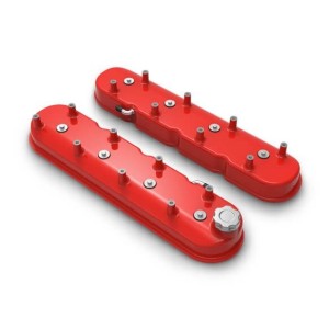 CACHE CULBUTEURS TALL LS FINITION ROUGE BRILLANT valve cover tall ls gloss red finish Holley 241-113