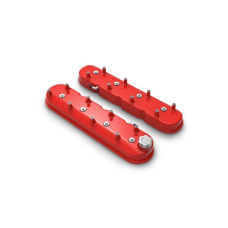 CACHE CULBUTEURS TALL LS FINITION ROUGE BRILLANT valve cover tall ls gloss red finish Holley 241-113