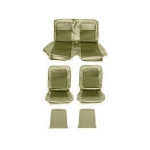 FORD MUSTANG 1965-1967 CABRIOLET SET DE HOUSSE COUVRE SIEGES SPORT LIERRE DORE Convertible sport Seats Ivy Gold SCOTT DRAKE SS-6
