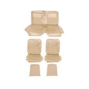 FORD MUSTANG 1965-1967 CABRIOLET SET DE HOUSSE COUVRE SIEGES SPORT PARCHEMIN Convertible sport Seats Parchment SCOTT DRAKE SS-67