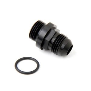 FUEL INLET FITTING (SHORT -6 STYLE) BLACK Holley 26-142-1