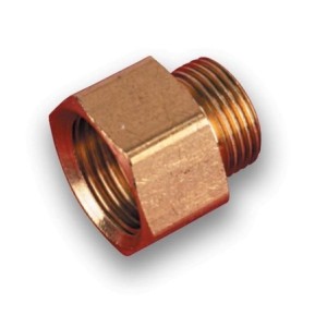 Standard Fitting Tube 3/8 inch Thread 9/16-24 (A) x 5/8-18 (B) Holley 26-43