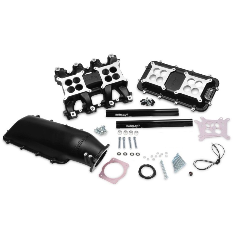 LS1/2/6 MID RISE IM KIT - BLACK Holley 300-126BK