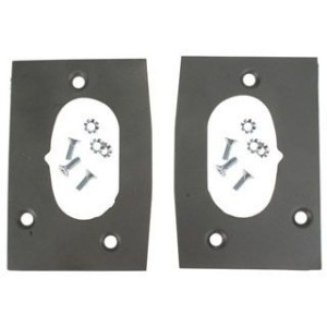 FORD MUSTANG 1967-1968 PAIRE DE TOLE DE REPARATION DE SERRURE DE PORTE door latch area repair kit (can be cut to fit 69-70) SCOT