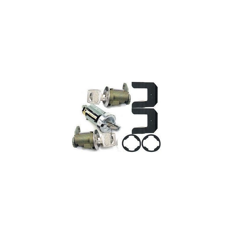 FORD MUSTANG 1970-1973 KIT CYLINDRE DE SERRURE DE PORTE ET DEMARRAGE Door and ignition lock set SCOTT DRAKE D2AZ-6222050-A