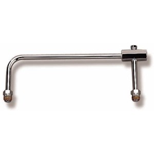 LIGNE DE CARBURANT JONCTION CUVES CARBURATEUR Fuel Line Chrome For Holley Model 4150 Carburetor 5/8-18 inverted flare inlet. 9.3