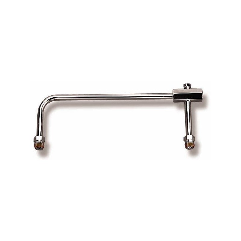LIGNE DE CARBURANT JONCTION CUVES CARBURATEUR Fuel Line Chrome For Holley Model 4150 Carburetor 5/8-18 inverted flare inlet. 9.3