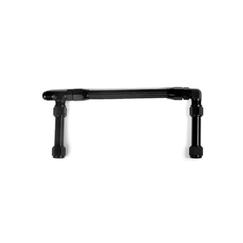 -8AN SINGLE INLET ANO-TUFF W/PRO-LITE ULTRA HOSE Holley 34-43