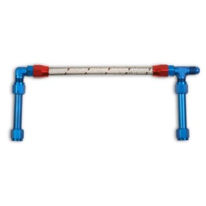 -6AN SINGLE INLET W/STAINLESS HOSE Holley 34-45
