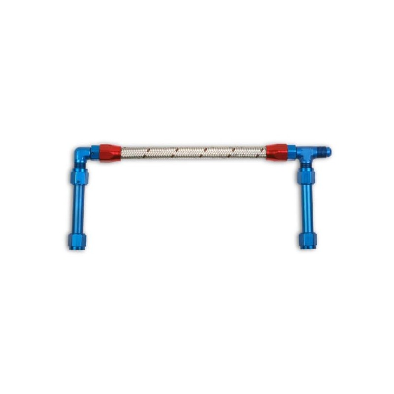 -6AN SINGLE INLET W/STAINLESS HOSE Holley 34-45