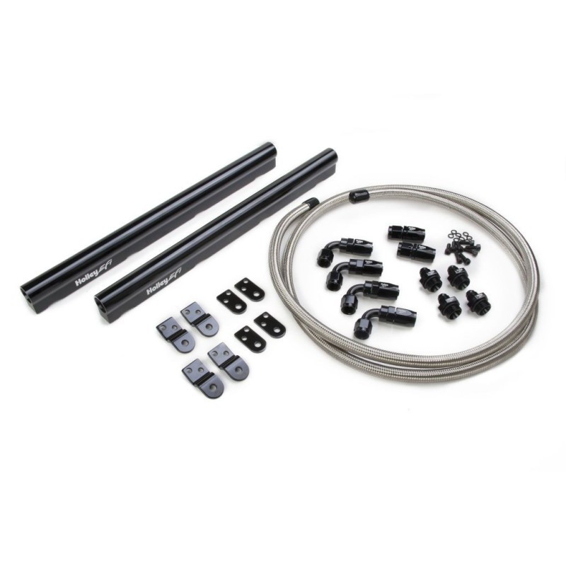 ALUMINIUM BILLET FUEL RAIL KIT -OE STYLE LS INTAKES Holley 534-210