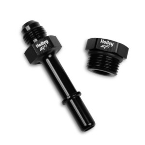 ACC. -6 TO 3/8 MALE QUICK CONNECT & -8 PORT PLUG Holley 534-211