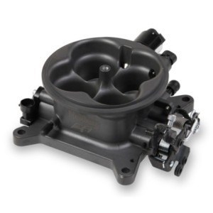 CORPS DE PAPILLON MPFI THROTTLE BODY - HARD CORE GRAY Holley EFI 112-587