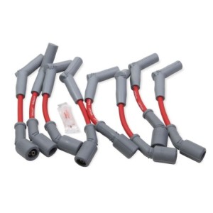 SET DE FILS D'ALLUMAGE 6.2L LS 45DEG SPARK PLUG WIRE SET RED/GRAY Holley EFI 561-102