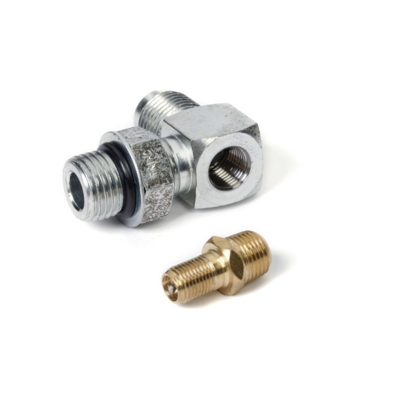 LTS 90 DEG FITTING & SCHRADER VAL Holley EFI 9900-163