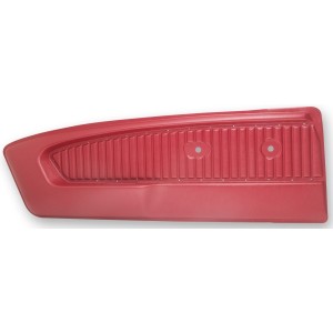 FORD MUSTANG 1964-1965 PAIRE PANNEAUX DE PORTE ROUGE VIF Deluxe door panels bright red SCOTT DRAKE C5ZZ65239423RDP