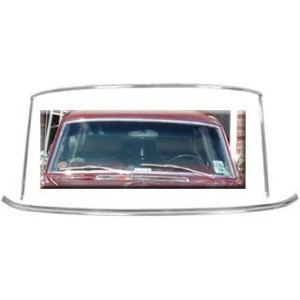 FORD MUSTANG 1964-1968 COUPE ET FASTBACK CONTOUR DE PARE BRISE COMPLET 5 PIECES Windshield Molding 5 piece kit SCOTT DRAKE C5ZZ