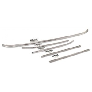 FORD MUSTANG 1964-1968 COUPE ET FASTBACK CONTOUR DE PARE BRISE COMPLET 5 PIECES Windshield Molding 5 piece kit SCOTT DRAKE C5ZZ