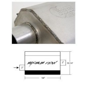 76.2mm (3 pouces) Hooker SC UNV MAXFLOW 3.0 HOOKER 21605HKR