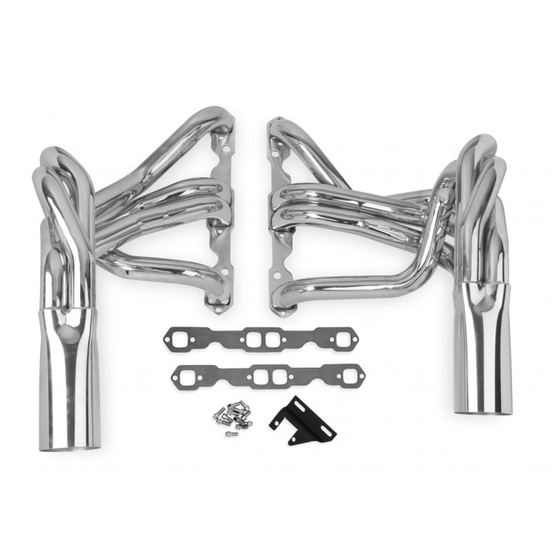 COLLECTEUR D ECHAPPEMENT Hooker HDR CHEV SIDEMOUNT SS FIN POL 2224-3HKR