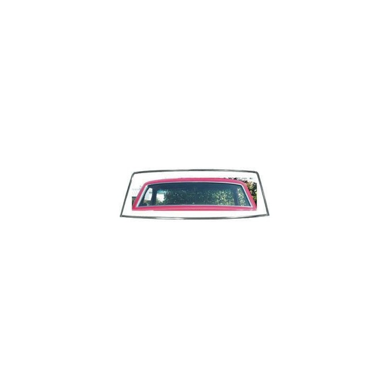 FORD MUSTANG 1964-1966 COUPE SET COMPLET CONTOUR DE VITRE LUNETTE ARRIERE INOX EFFET CHROME Rear window Molding SCOTT DRAKE C5ZZ