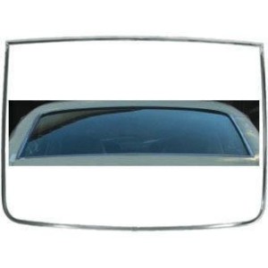 FORD MUSTANG 1969-1970 SPORTSROOF FASTBACK SET COMPLET CONTOUR DE VITRE LUNETTE ARRIERE INOX EFFET CHROME Rear window Molding SC