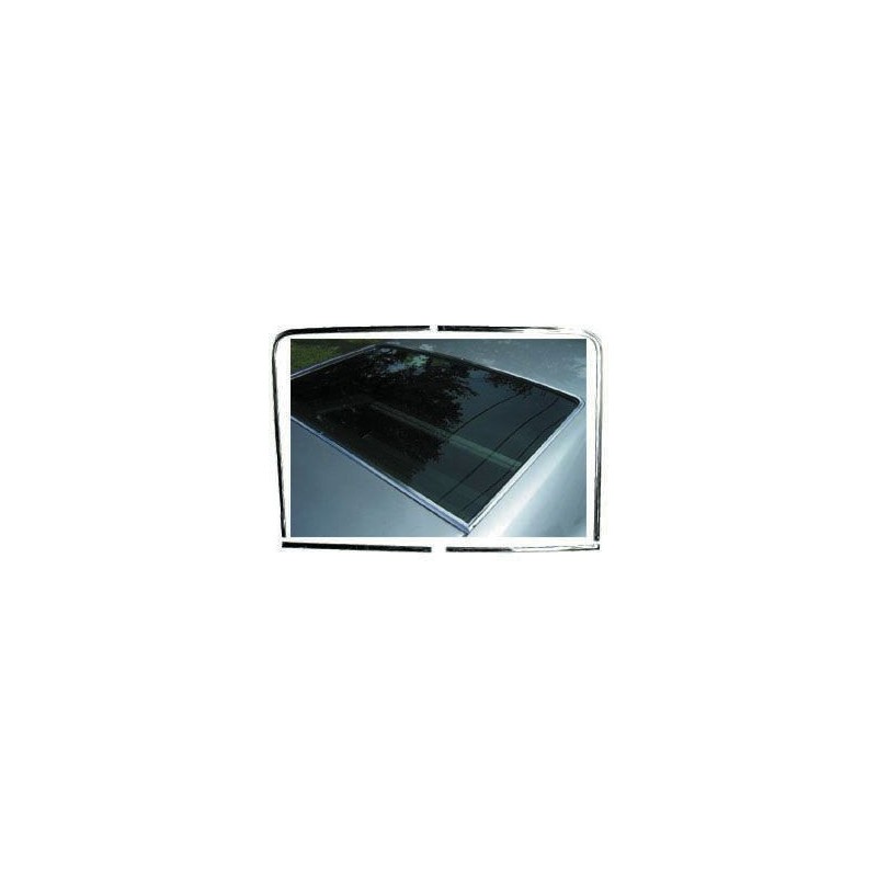 FORD MUSTANG 1971-1973 FASTBACK SET COMPLET CONTOUR DE VITRE LUNETTE ARRIERE INOX EFFET CHROME Rear window Molding 4 pieces SCOT