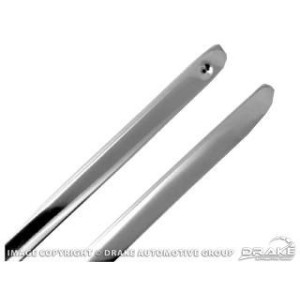 FORD MUSTANG 1969 PAIRE DE CHROME BAS DE CAISSE Rocker panel molding pair SCOTT DRAKE C9ZZ-6510176-7