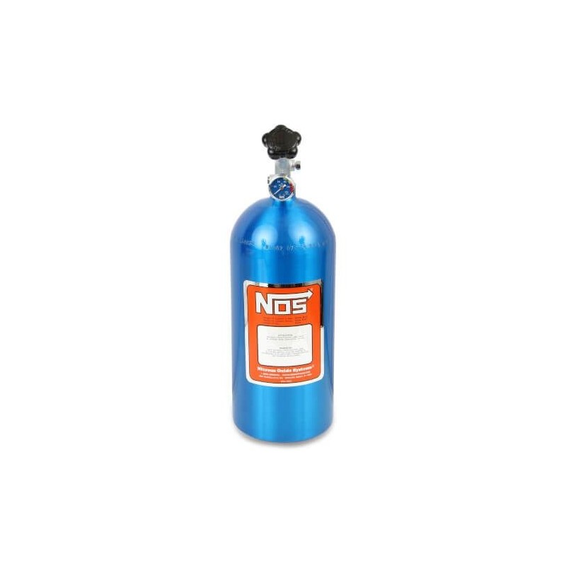 BOUTEILLE POUR PROTOXYDE D AZOTE 10 lb Nitrous Bottle w/ NOS Blue Finish & Super Hi Flo Valve NOS 14745NOS