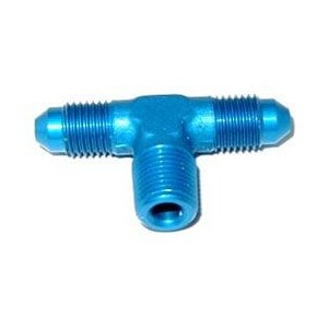 FLARE TEE-3AN X 1/8NPT BLUE NOS 17250NOS