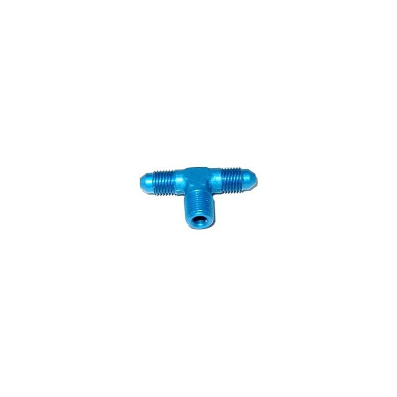 FLARE TEE-3AN X 1/8NPT BLUE NOS 17250NOS
