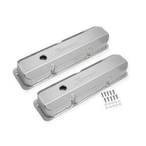 FORD V8 FE 332 360 390 406 427 428 PAIRE DE CACHE CULBUTEURS SNIPER ALUMINIUM FORD FE Holley Sniper 890001
