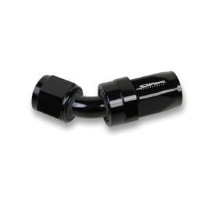 10 45 DEGREE SWIVEL HOSE END BLACK Holley Sniper 10201103