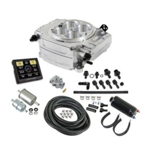 SNIPER 2 CONVERSION CARBURATEUR A INJECTION EFI 4BBL Self-Tuning kit + Handheld EFI monitor Shiny Finish Sniper Max 600CH HOLLEY
