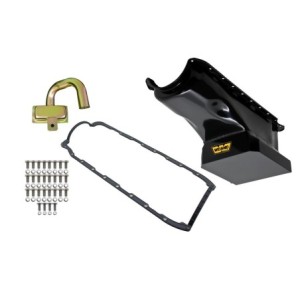 CHEVROLET 1965-1990 BIG BLOCK KIT 6QT CARTER D'HUILE FINITION NOIR oil pan kit 6QT black finish (DRAG) Weiand 5032WND