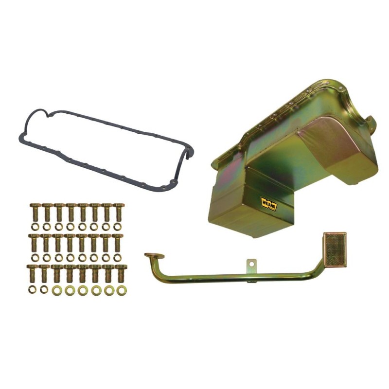 SBF 302/5.0L MUSTANG 1979-1993 KIT 7QT CARTER D'HUILE ZINC OIL PAN KIT 7QT ZINC 79/93 Weiand 5041WND