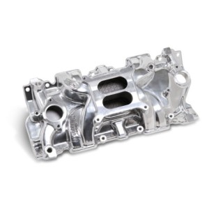 CHEVROLET 1955-1986 SMALL BLOCK V8 262 265 302 305 307 327 350 400 COLLECTEUR D ADMISSION PIPE ALUMINIUM POLI manifold sbc chevy