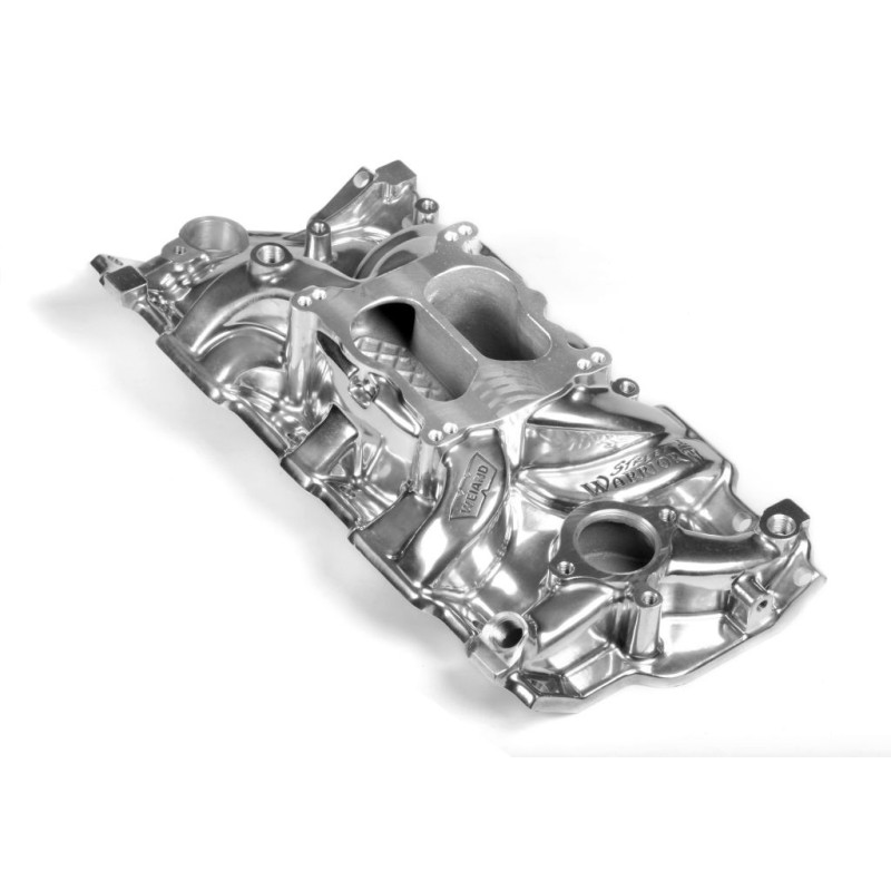 MANIFOLD - SMALL BLOCK CHEVROLET SBC SPREAD BORE - POLISH Weiand 8125P