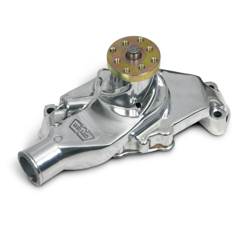 SMALL BLOCK CHEVROLET SBC SHORT ACTION + WATER PUMP - POL Weiand 9208P