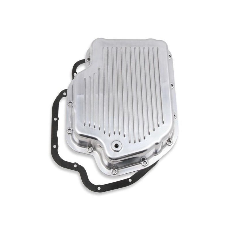 GM CHEVROLET CARTER DE BOITE DE VITESSES BOITE AUTOMATIQUE TH400 ALUMINIMUM POLI transmission oil pan polished MR GASKET 9796PMR