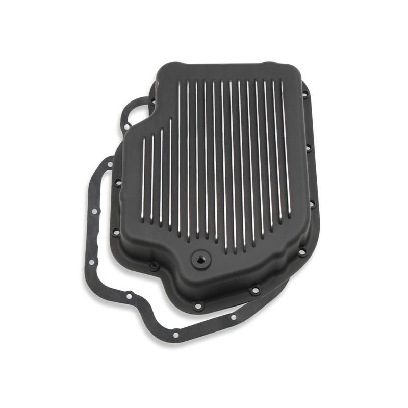 GM CHEVROLET CARTER DE BOITE DE VITESSES BOITE AUTOMATIQUE TH400 ALUMINIMUM NOIR transmission oil pan black MR GASKET 9796BMRG