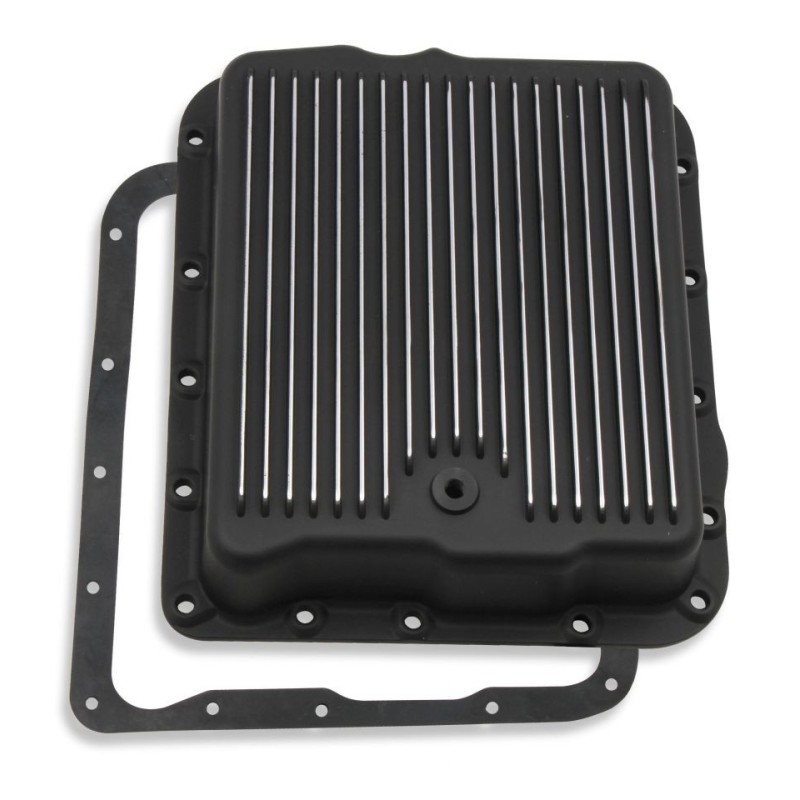GM CHEVROLET CARTER DE BOITE DE VITESSES BOITE AUTOMATIQUE TH700R4 4L60 4L60E ALUMINIMUM NOIR transmission oil pan black MR GASK
