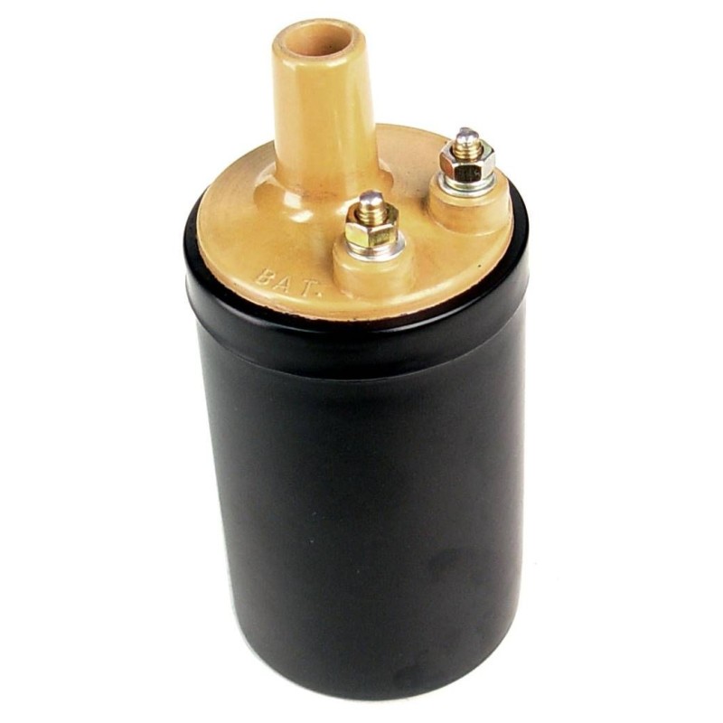 BOBINE HAUTE TENSION ALLUMAGE RUPTEUR ORIGINE 20 000 volts Ignition coil yellow top DANIEL CARPENTER B6A-12029