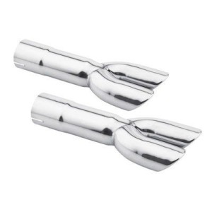 MONTE SUR LIGNE 57.1mm (2.25 pouces) FORD MUSTANG 1967-1969 PAIRE DE SORTIES D ECHAPPEMENT Mustang Original Style Dual Exhaust T
