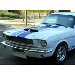 FORD MUSTANG 1964-1966 JUPE RACING FIBRE AVEC MONTAGE PARE CHOC D ORIGINE DEVANT model apron with bumper SCOTT DRAKE S1MS-17A939