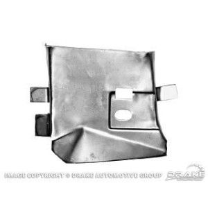 FORD MUSTANG 1967-1968 TOLE DE LIAISON DROITE ENTRE PAROIE COMPARTIMENT MOTEUR ET BLOC CHEMINEE Inner fender Apron bracket Right