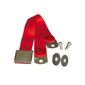 Obsolète OBS FORD MUSTANG 1964-1973 CEINTURE DE SECURITE ROUGE VIF VENDU A L UNITE Aftermarket seat belts bright red RETROBELT 2