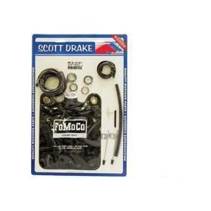 FORD MUSTANG 1964-1965 KIT RESERVOIR TUYAUX GICLEUR LIQUIDE LAVE GLACE Winshield Washer Deluxe Kit SCOTT DRAKE KIT-WIP-1