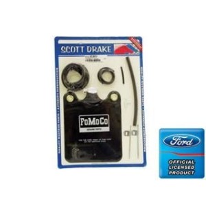 FORD MUSTANG 1966 KIT DELUXE RESERVOIR TUYAUX GICLEUR LIQUIDE LAVE GLACE Winshield Washer Deluxe Kit SCOTT DRAKE KIT-WIP-2