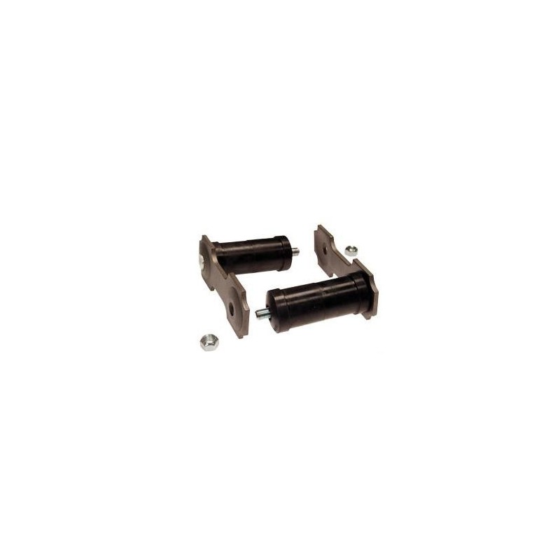 90 MM (ENTRAXE) FORD MUSTANG 1964-1965 DOUBLE LIGNE D ECHAPPEMENT MANILLE JUMELLE DE LAME GRIS Shackle kit gray dual exhaust 9/1